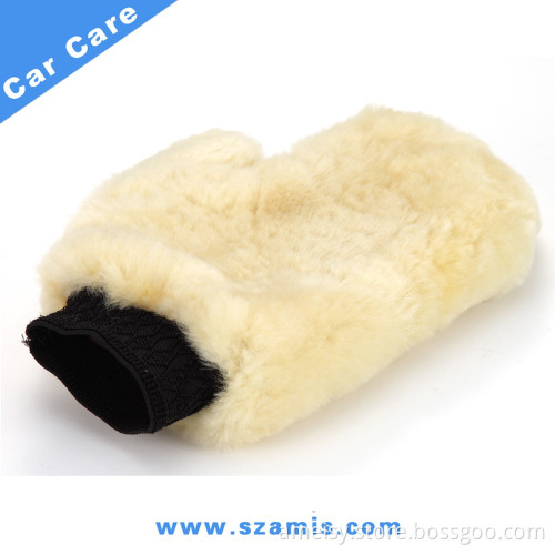 Premium Quality 100% Genuine Lambs Wool Wash Mitt Car Wash Mitt